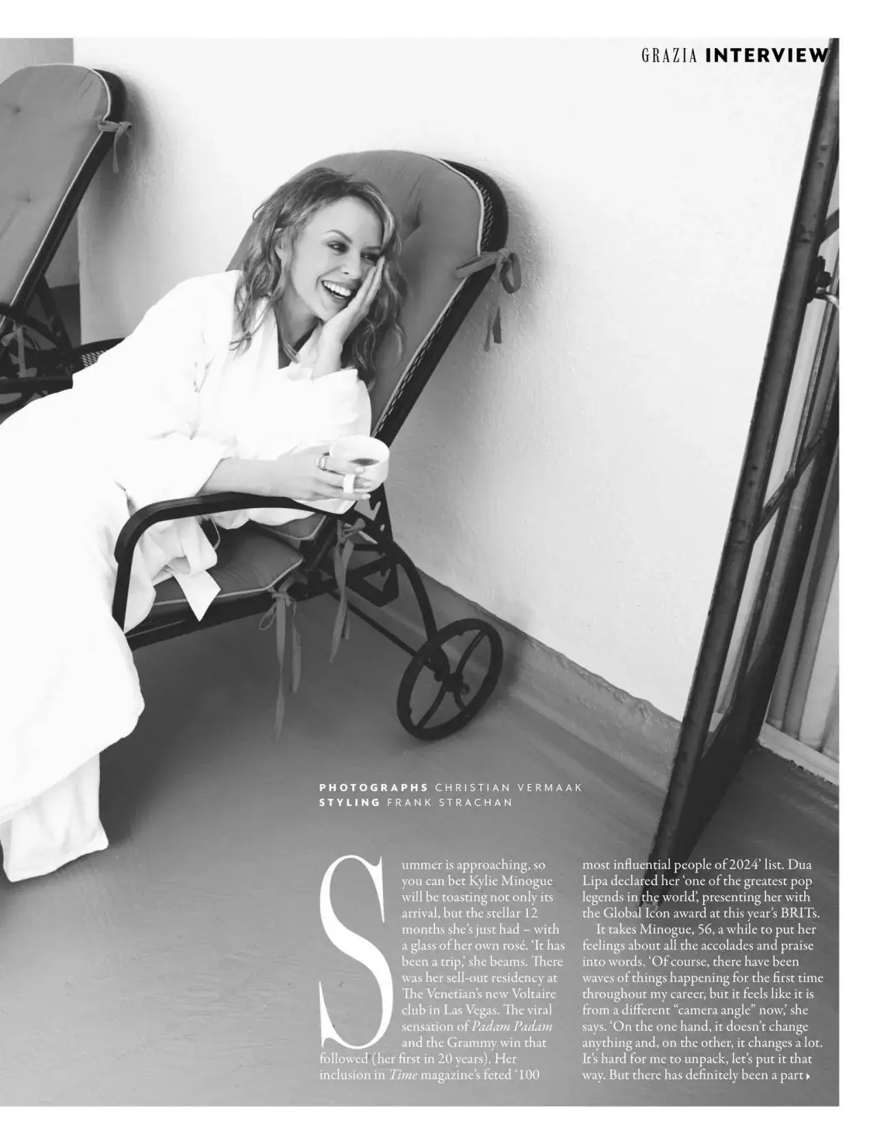 KYLIE MINOGUE PHOTOSHOOT GRAZIA UK JUNE 2024 ISSUE 3